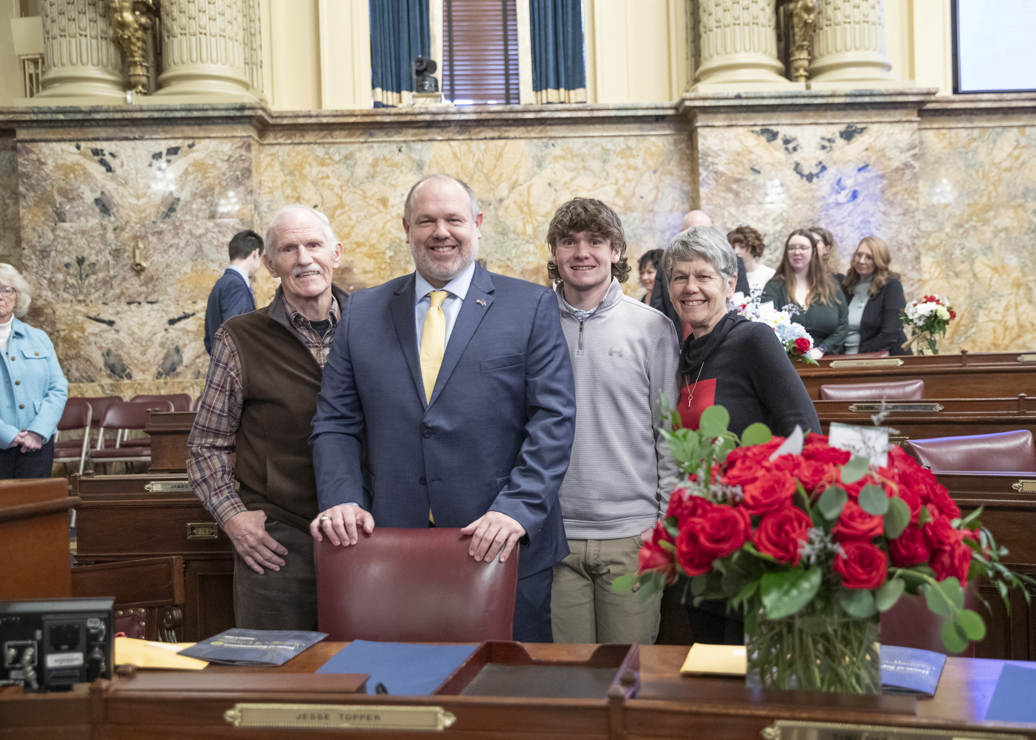 House Republican Leader Jesse Topper (R-Bedford/Fulton) was sworn into office on Tuesday at the Capitol in Harrisburg. 